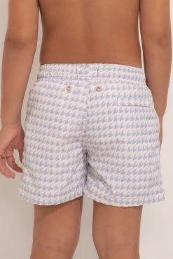 Ancora Official Online Store Kids Swim Trunk The Vichy Blue