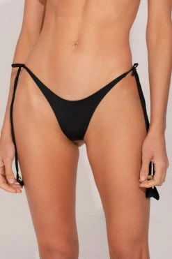 Ancora Official Online Store Bottom The Iconic Bralette Black Ruched SC
