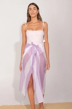 Ancora Official Online Store Cover Up The Striped Umbrella Paste Lila