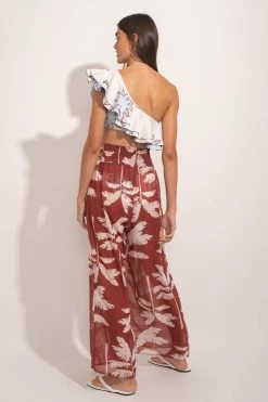 Ancora Official Online Store Women Pants The Dazzling Palms Scrunchie