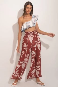 Ancora Official Online Store Women Pants The Dazzling Palms Scrunchie