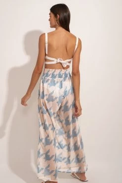 Ancora Official Online Store Pants The Vichy Muse Blue Scrunchie Women