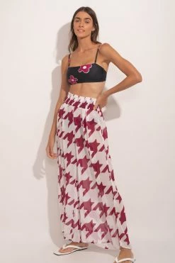 Ancora Official Online Store Pants The Vichy Muse Cherry Scrunchie Women