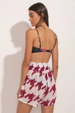 Ancora Official Online Store Short The Vichy Muse Cherry Scrunchie Women