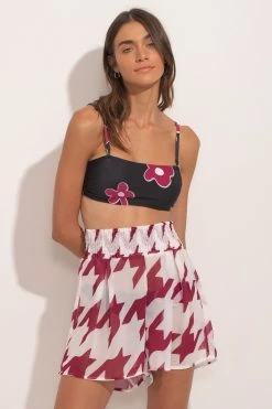 Ancora Official Online Store Short The Vichy Muse Cherry Scrunchie Women