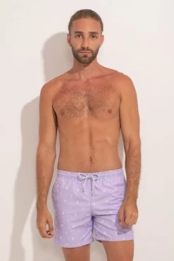 Ancora Official Online Store Men Swim Trunk Sunrise Lavender