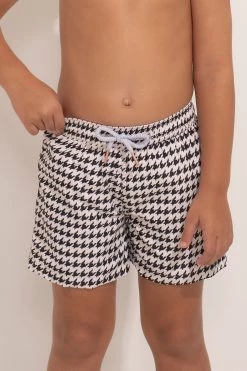 Ancora Official Online Store Swim Trunk The Vichy Black Kids
