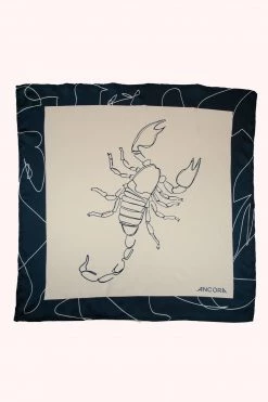 Ancora Official Online Store Women The Navy Scorpio Kerchief
