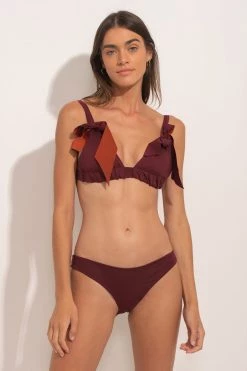 Ancora Official Online Store Top The Sundown Bow Bikini Redwood