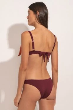 Ancora Official Online Store Top The Sundown Bow Bikini Redwood