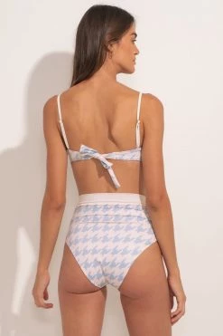 Ancora Official Online Store Women Top The Vichy Muse Light Blue